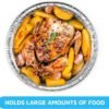 DM_20260710101630_001 20 Pack 9" Round Aluminum Pans with Clear Lids, Pie Tins Disposable Foil Pans with Lids, Take Out Containers, Freezer Oven Safe Aluminum Baking Pans for Storing, Baking, Meal Prep & Reheating