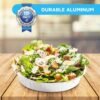 DM_20260710101637_001 20 Pack 9" Round Aluminum Pans with Clear Lids, Pie Tins Disposable Foil Pans with Lids, Take Out Containers, Freezer Oven Safe Aluminum Baking Pans for Storing, Baking, Meal Prep & Reheating