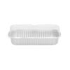 DM_20260710140744_001 30 Pack 6.8oz Dual Compartment Clear Disposable Plastic Clamshell Snack Containers, Affordable Takeout Food Trays for Party & Catering