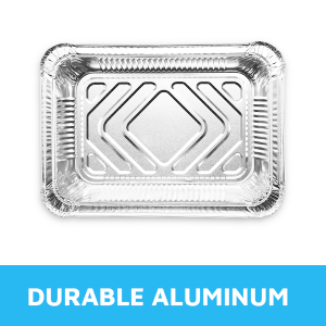 Aluminum Pans with Lids (20-Pack, 7.2"×5.3") 13.4oz Capacity Foil Food Containers with Lids - 20 Pans and 20 Cardboard Covers - Disposable Tin Foil Pans - for Baking, Meal Prep and Freezer, Takeout
